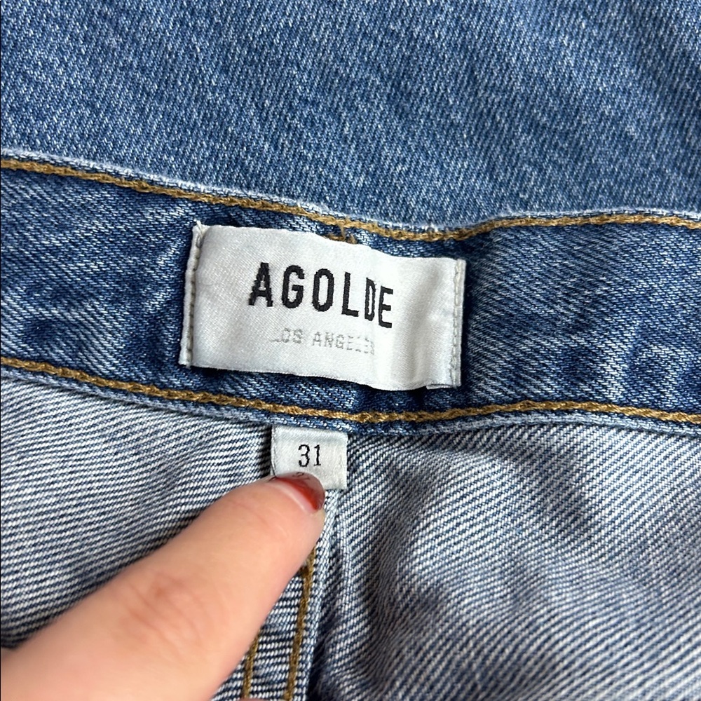 AGOLDE RILEY HIGH RISE STRAIGHT CROP
IN FREQUENCY SIZE 31‎ - Picture 4 of 6